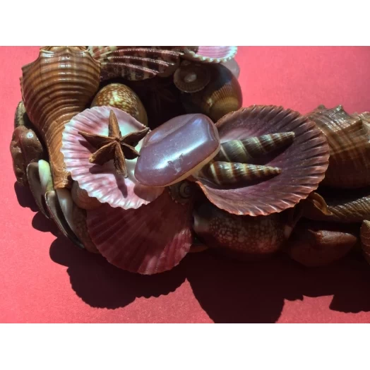 Sea Picture / Frame, Brown and Pink, Serpentine # 5