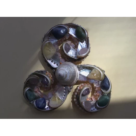 Sea Picture / Frame, Colorful and Pearly Spiral # 13 Sea Picture / Frame, Colorful and Pearly Spiral # 13