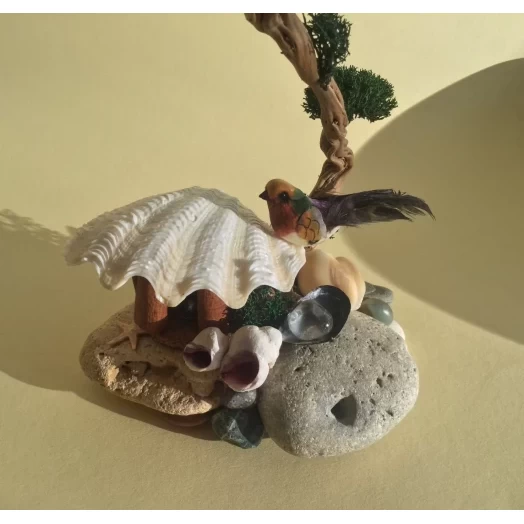Sea Landscape / Tree Miniature on the Stones # 6