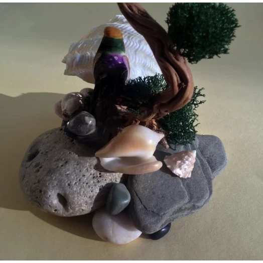 Sea Landscape / Tree Miniature on the Stones # 6