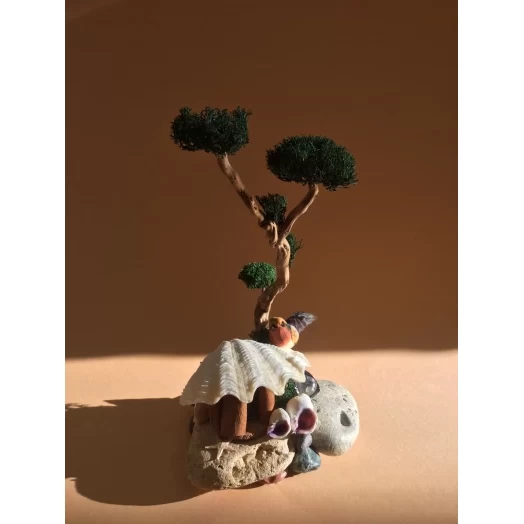 Sea Landscape / Tree Miniature on the Stones # 6