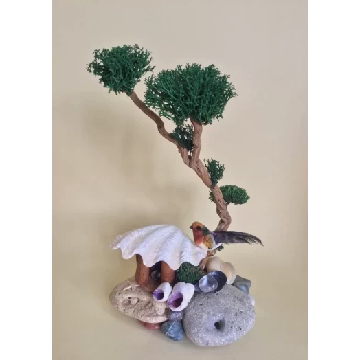 Sea Landscape / Tree Miniature on the Stones # 6