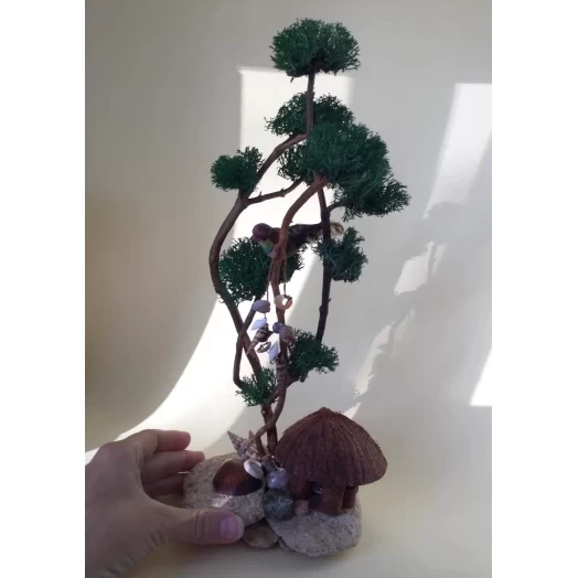 Sea Landscape / Tree Miniature on the Stones # 2