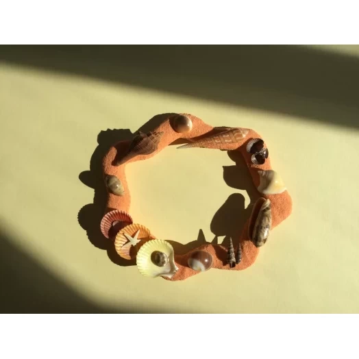 Sea Picture / Frame, Orange, Sandy, Wavy # 25 Sea Picture / Frame, Orange, Sandy, Wavy # 25