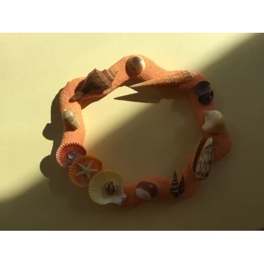Sea Picture / Frame, Orange, Sandy, Wavy # 25 Sea Picture / Frame, Orange, Sandy, Wavy # 25