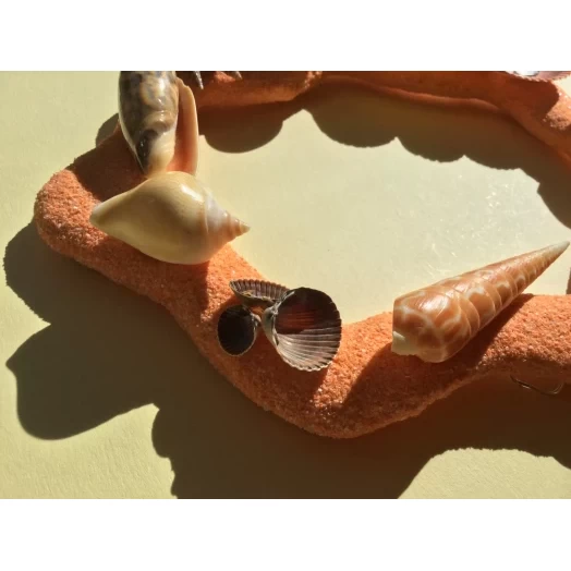 Sea Picture / Frame, Orange, Sandy, Wavy # 25 Sea Picture / Frame, Orange, Sandy, Wavy # 25