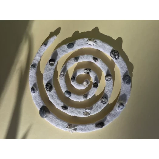 Sea Picture / Frame, Black and White Sandy Spiral / Helix # 27 Sea Picture / Frame, Black and White Sandy Spiral / Helix # 27