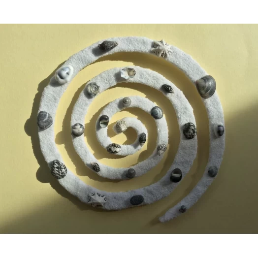 Sea Picture / Frame, Black and White Sandy Spiral / Helix # 27 Sea Picture / Frame, Black and White Sandy Spiral / Helix # 27