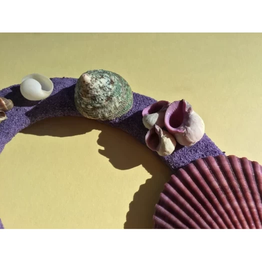 Sea Picture / Frame, Purple and Green Sandy Loop / Wave # 28 Sea Picture / Frame, Purple and Green Sandy Loop / Wave # 28