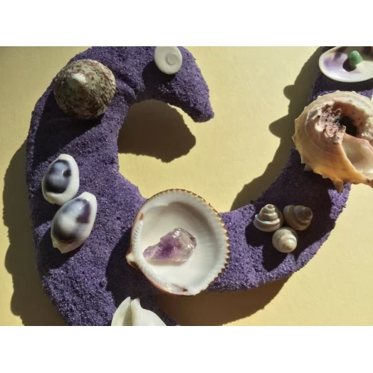 Sea Picture / Frame, Purple and Green Sandy Loop / Wave # 28 Sea Picture / Frame, Purple and Green Sandy Loop / Wave # 28