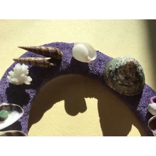 Sea Picture / Frame, Purple and Green Sandy Loop / Wave # 28 Sea Picture / Frame, Purple and Green Sandy Loop / Wave # 28