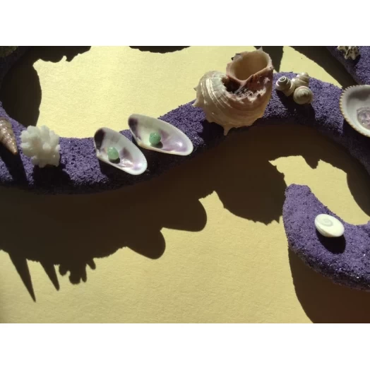 Sea Picture / Frame, Purple and Green Sandy Loop / Wave # 28 Sea Picture / Frame, Purple and Green Sandy Loop / Wave # 28