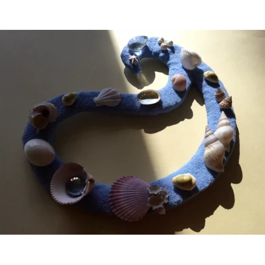 Sea Picture / Frame, Blue Sandy Loop / Wave # 29