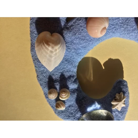 Sea Picture / Frame, Blue Sandy Loop / Wave # 29