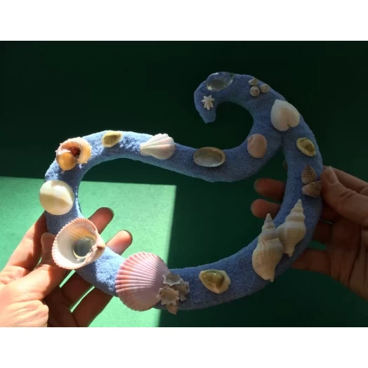 Sea Picture / Frame, Blue Sandy Loop / Wave # 29