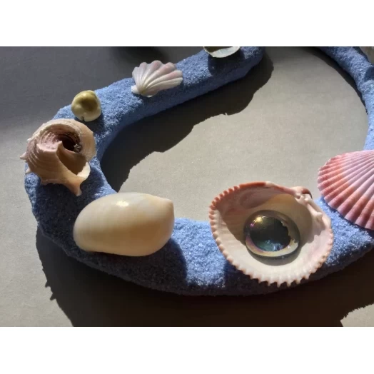 Sea Picture / Frame, Blue Sandy Loop / Wave # 29