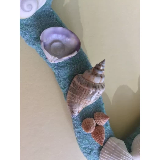 Sea Picture / Frame, Blue, Mint Sandy Wave # 30