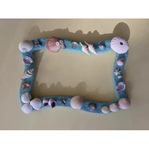 Sea Picture / Frame, Blue, Mint Sandy Wave # 30