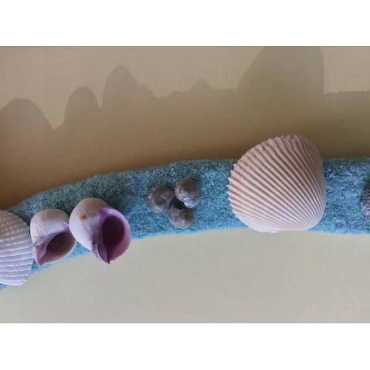 Sea Picture / Frame, Blue, Mint Sandy Wave # 30