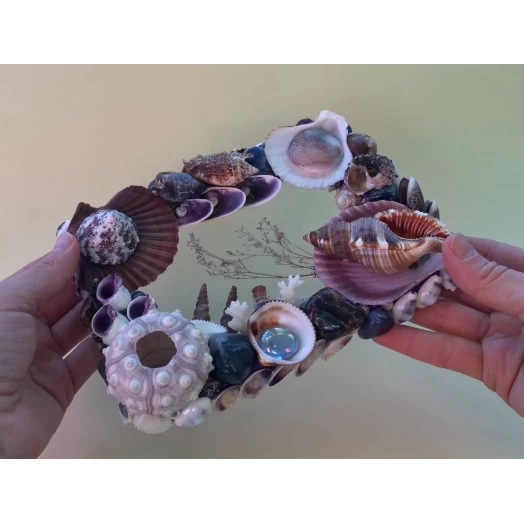 Sea Picture / Frame, Brown, Blue and Purple, Rectangular # 9 Sea Picture / Frame, Brown, Blue and Purple, Rectangular # 9