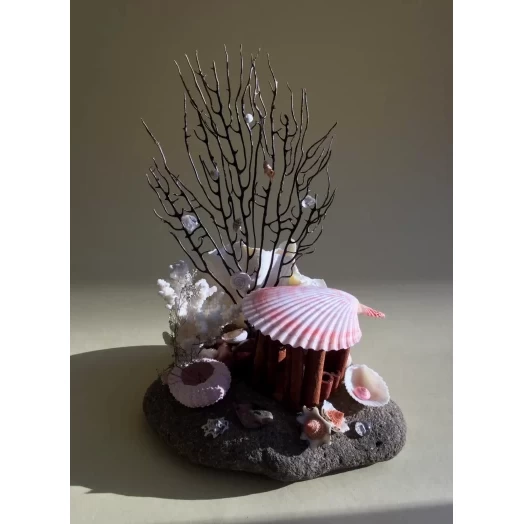 Sea Landscape / Coral Tree Miniature on the Stone # 8 Sea Landscape / Coral Tree Miniature on the Stone # 8