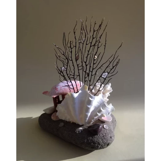 Sea Landscape / Coral Tree Miniature on the Stone # 8 Sea Landscape / Coral Tree Miniature on the Stone # 8