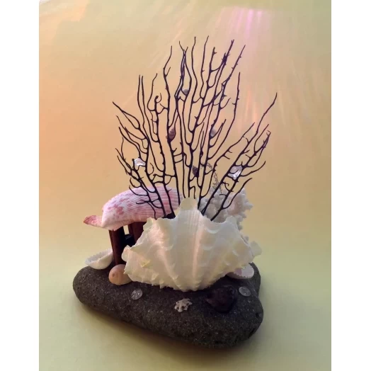 Sea Landscape / Coral Tree Miniature on the Stone # 8 Sea Landscape / Coral Tree Miniature on the Stone # 8