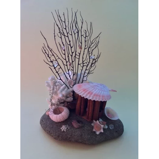 Sea Landscape / Coral Tree Miniature on the Stone # 8 Sea Landscape / Coral Tree Miniature on the Stone # 8