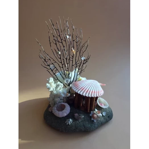 Sea Landscape / Coral Tree Miniature on the Stone # 8 Sea Landscape / Coral Tree Miniature on the Stone # 8