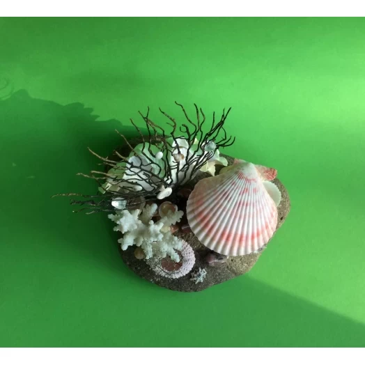 Sea Landscape / Coral Tree Miniature on the Stone # 8 Sea Landscape / Coral Tree Miniature on the Stone # 8