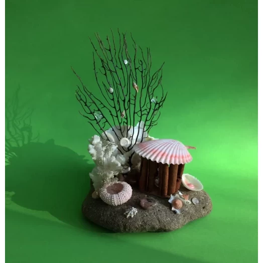 Sea Landscape / Coral Tree Miniature on the Stone # 8 Sea Landscape / Coral Tree Miniature on the Stone # 8