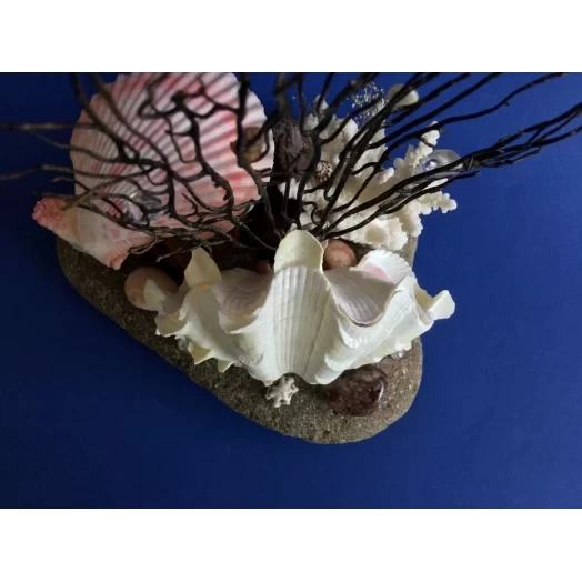 Sea Landscape / Coral Tree Miniature on the Stone # 8 Sea Landscape / Coral Tree Miniature on the Stone # 8