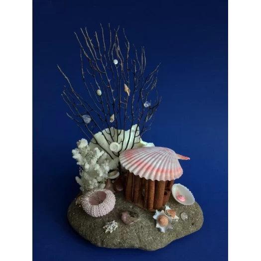 Sea Landscape / Coral Tree Miniature on the Stone # 8 Sea Landscape / Coral Tree Miniature on the Stone # 8