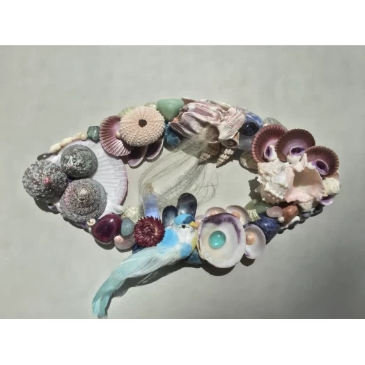 Sea Picture / Frame, Blue, Purple, Pink & Vinous Eye # 18 Sea Picture / Frame, Blue, Purple, Pink & Vinous Eye # 18