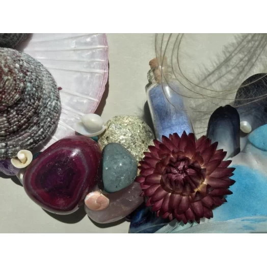 Sea Picture / Frame, Blue, Purple, Pink & Vinous Eye # 18 Sea Picture / Frame, Blue, Purple, Pink & Vinous Eye # 18