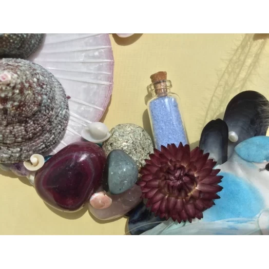 Sea Picture / Frame, Blue, Purple, Pink & Vinous Eye # 18 Sea Picture / Frame, Blue, Purple, Pink & Vinous Eye # 18