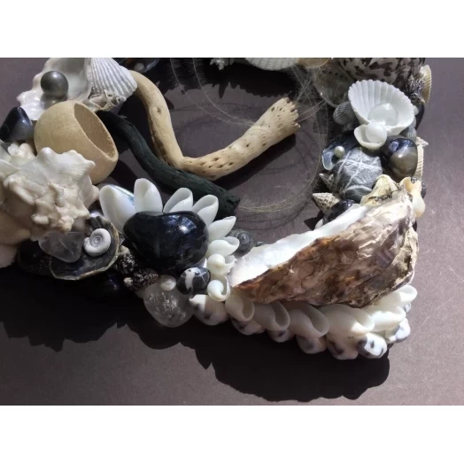 Sea Picture / Frame, Black and White, Square / Diamond # 7