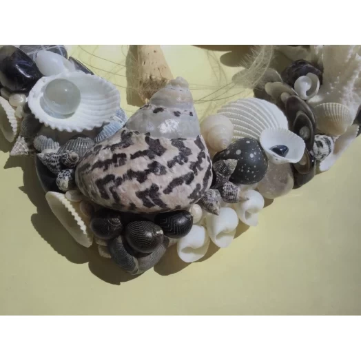 Sea Picture / Frame, Black and White, Square / Diamond # 7
