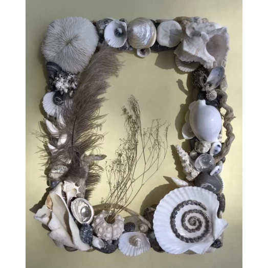 Sea Picture / Frame, White and Grey, Rectangular # 10 Sea Picture / Frame, White and Grey, Rectangular # 10