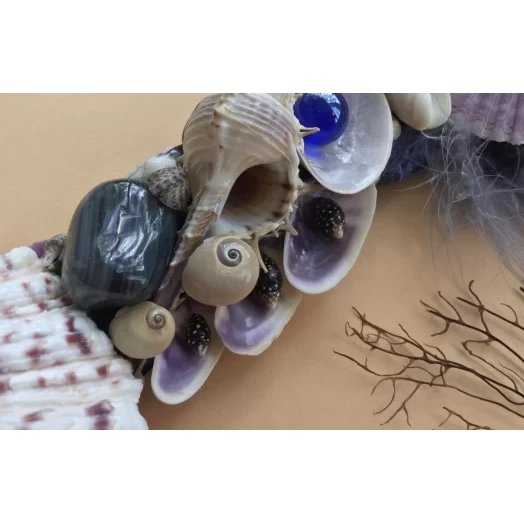 Sea Picture / Frame, Blue, Purple, White & Vinous, Rectangular # 14 Sea Picture / Frame, Blue, Purple, White & Vinous, Rectangular # 14