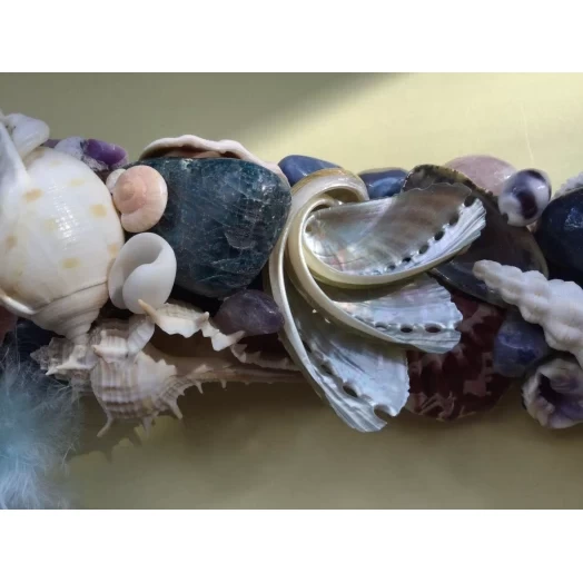 Sea Picture / Frame, Blue, Purple, White & Vinous, Rectangular # 14 Sea Picture / Frame, Blue, Purple, White & Vinous, Rectangular # 14