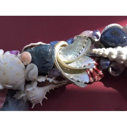 Sea Picture / Frame, Blue, Purple, White & Vinous, Rectangular # 14 Sea Picture / Frame, Blue, Purple, White & Vinous, Rectangular # 14