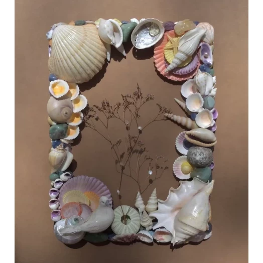 Sea Picture / Frame, Colorful, in Soft Pastels, Rectangular # 19