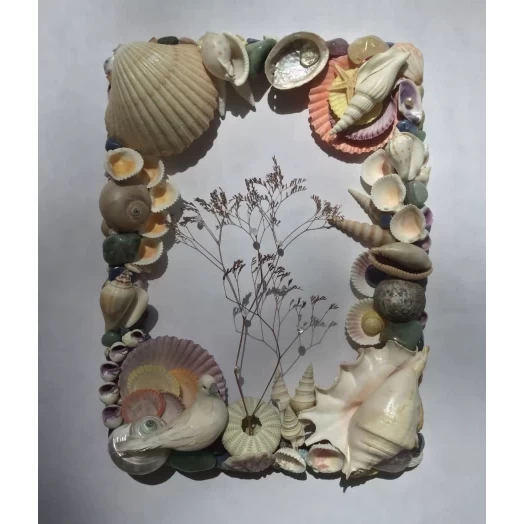 Sea Picture / Frame, Colorful, in Soft Pastels, Rectangular # 19