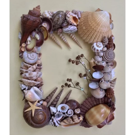 Sea Picture / Frame, Brown and Beige, Rectangular # 2