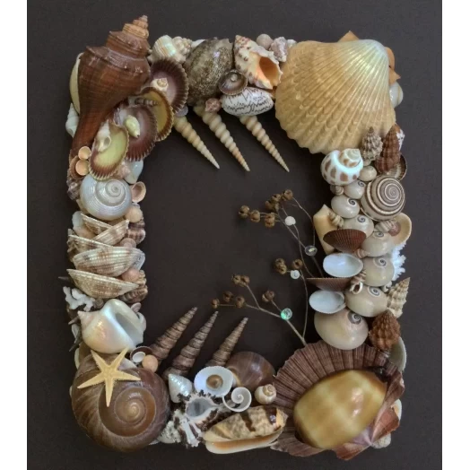 Sea Picture / Frame, Brown and Beige, Rectangular # 2