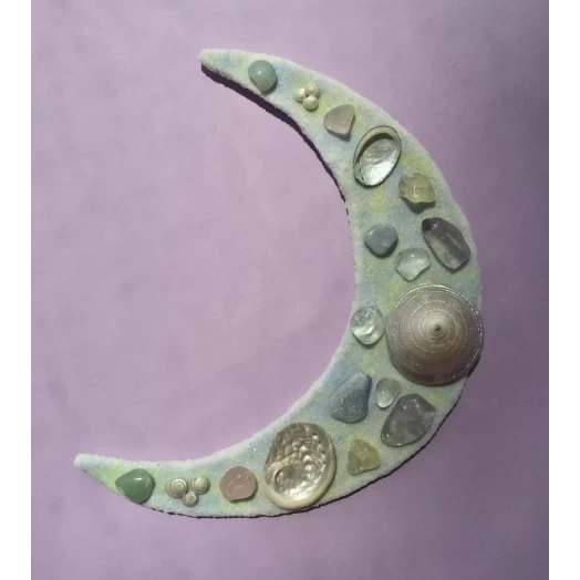Sea Picture / Frame, Pearly Sandy Moon # 36 Sea Picture / Frame, Pearly Sandy Moon # 36