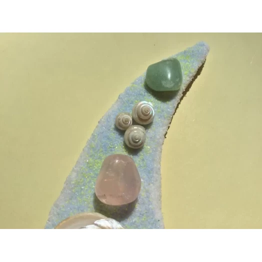 Sea Picture / Frame, Pearly Sandy Moon # 36 Sea Picture / Frame, Pearly Sandy Moon # 36