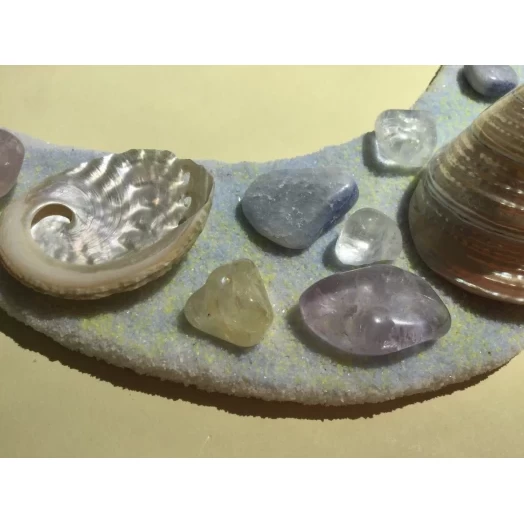Sea Picture / Frame, Pearly Sandy Moon # 36 Sea Picture / Frame, Pearly Sandy Moon # 36