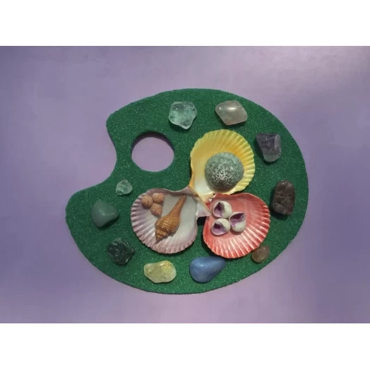 Sea Picture / Frame, Green, Colourful Sandy Palette # 38